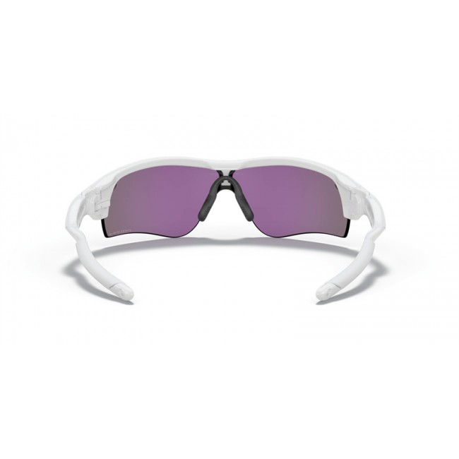 Oakley RadarLock Path Low Bridge Fit Sunglasses White Frame Prizm Jade Lens