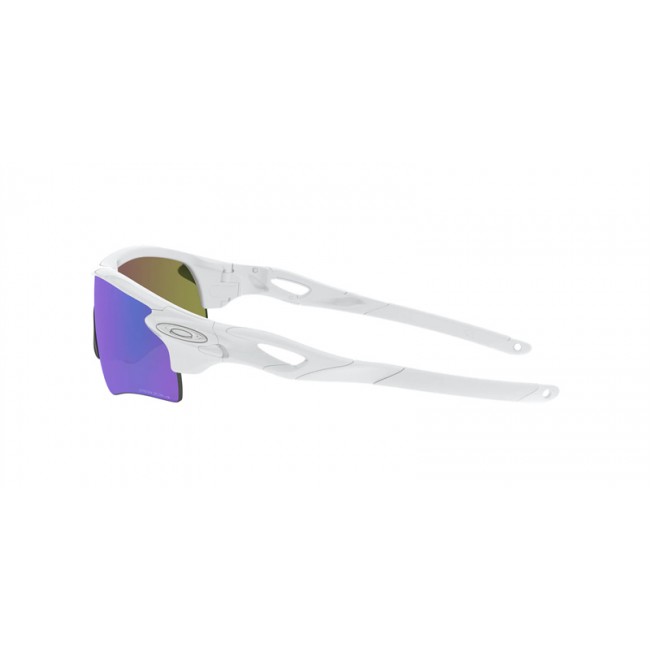 Oakley RadarLock Path Low Bridge Fit Sunglasses White Frame Prizm Sapphire Lens