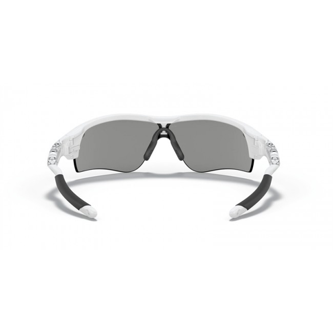Oakley RadarLock Path Low Bridge Fit Sunglasses White Frame Slate Iridium Lens