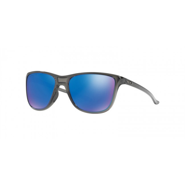 Oakley Reverie Sunglasses Grey Smoke Frame Sapphire Iridium Polarized Lens