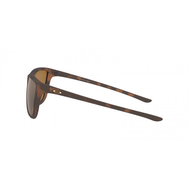 Oakley Reverie Sunglasses Matte Brown Tortoise Frame Tungsten Iridium Polarized Lens