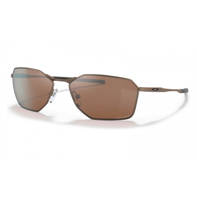 Oakley Savitar Sunglasses Satin Toast Frame Prizm Tungsten Lens