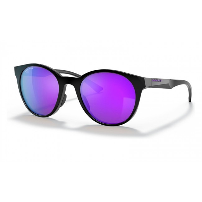 Oakley Spindrift Sunglasses Polished Black Frame Prizm Violet Lens