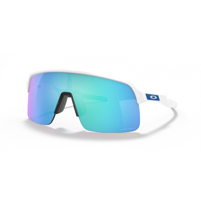 Oakley Sutro Lite Sunglasses Matte White Frame Prizm Sapphire Lens