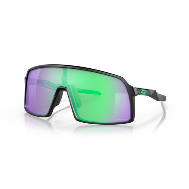 Oakley Sutro Sunglasses Matte Black Frame Light Prizm Road Jade Lens