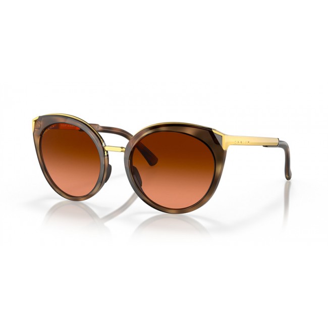 Oakley Top Knot Sunglasses Brown Tortoise Frame Prizm Brown Gradient Polarized Lens