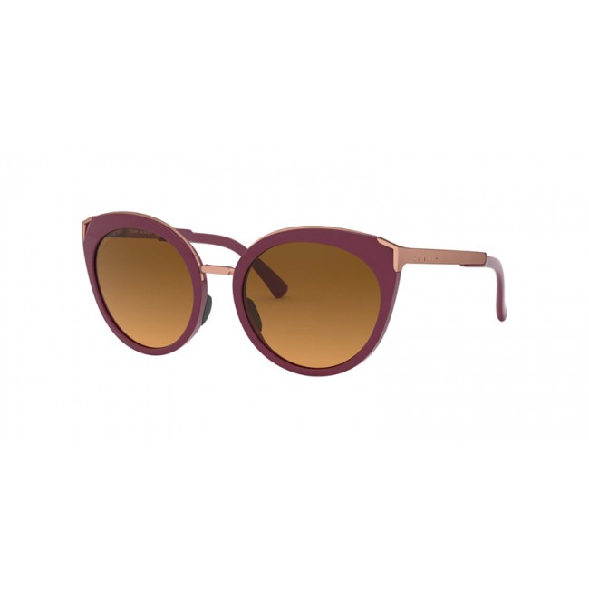 Oakley Top Knot Sunglasses Vampirella Frame Brown Gradient Polarized Lens