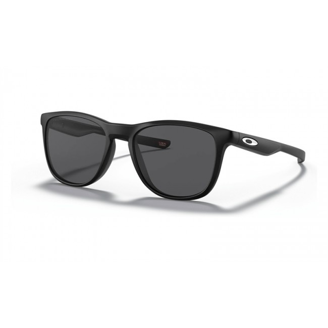Oakley Trillbe X Sunglasses Matte Black Frame Grey Polarized Lens