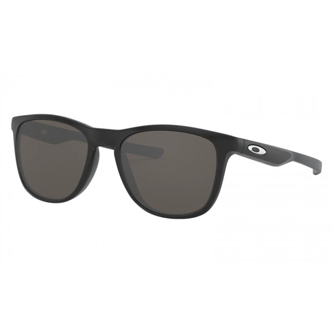 Oakley Trillbe X Sunglasses Matte Black Frame Warm Grey Lens