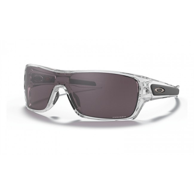 Oakley Turbine Rotor Sunglasses Polished Clear Frame Prizm Grey Lens