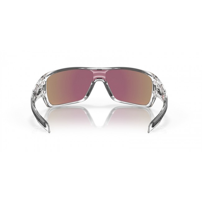 Oakley Turbine Rotor Sunglasses Polished Clear Frame Prizm Sapphire Lens