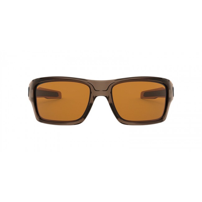 Oakley Turbine Sunglasses Brown Smoke Frame Dark Bronze Lens