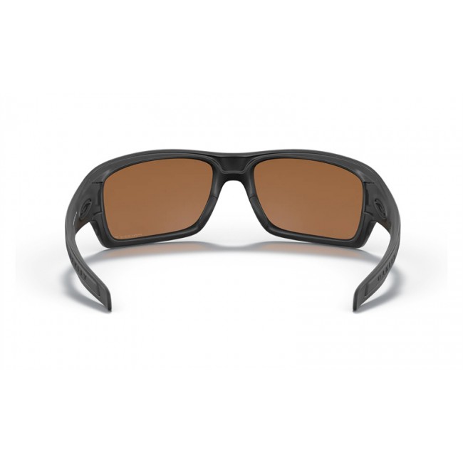 Oakley Turbine Sunglasses Matte Black Frame Prizm Tungsten Polarized Lens