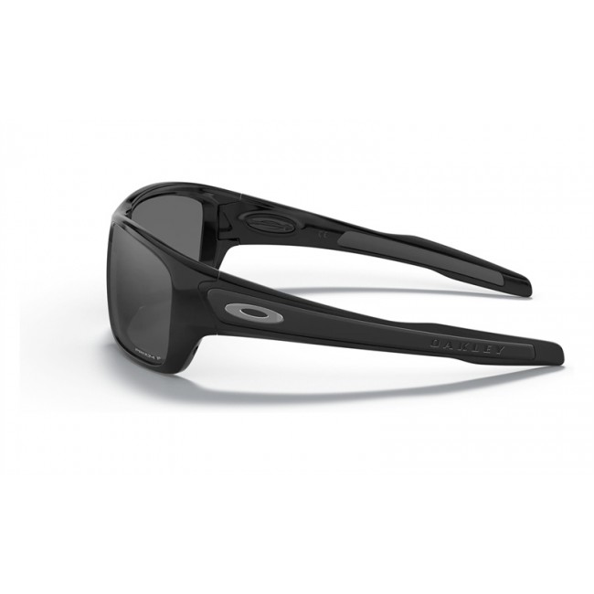 Oakley Turbine Sunglasses Polished Black Frame Prizm Black Polarized Lens