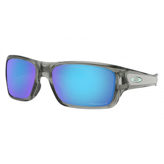 Oakley Turbine Xs Youth Fit Sunglasses Grey Ink Frame Prizm Sapphire Polarized Lens
