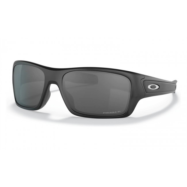 Oakley Turbine Xs Youth Fit Sunglasses Matte Black Frame Prizm Black Polarized Lens