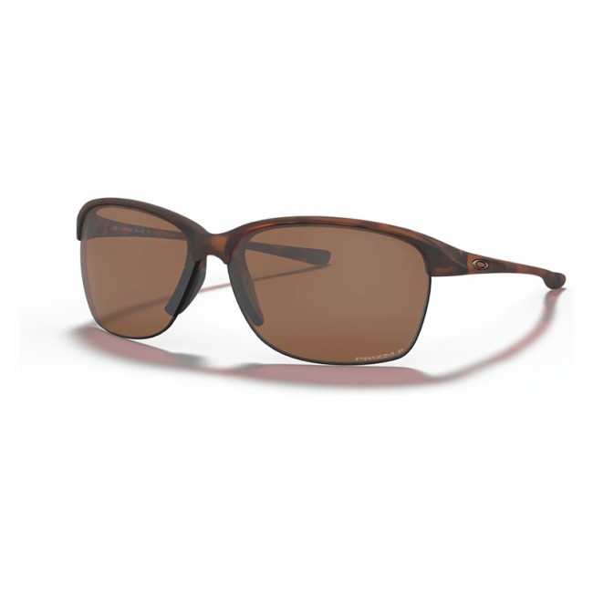 Oakley Unstoppable Sunglasses Matte Brown Tortoise Frame Prizm Tungsten Polarized Lens
