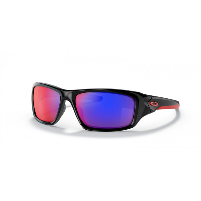 Oakley Valve Sunglasses Polished Black Frame Positive Red Iridium Lens