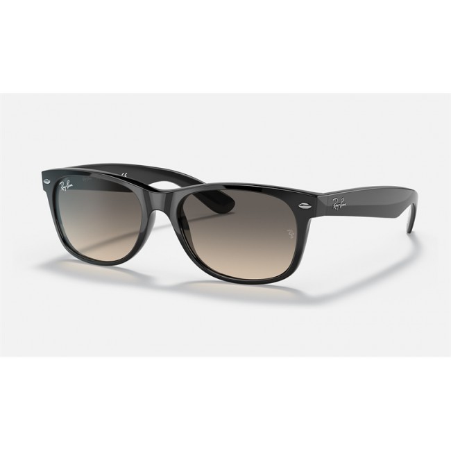 Ray Ban New Wayfarer Collection RB2132 Sunglasses Light Grey Gradient Black