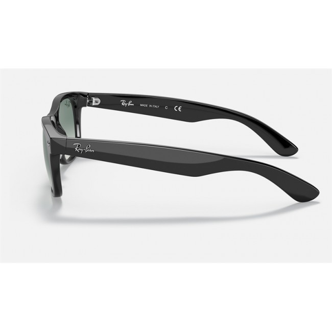 Ray Ban New Wayfarer Flash Gradient Lenses Low Bridge Fit RB2132 Sunglasses Gradient + Black Frame Black Gradient Lens