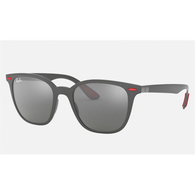 Ray Ban RB4297 Scuderia Ferrari Collection Sunglasses Grey Mirror Grey