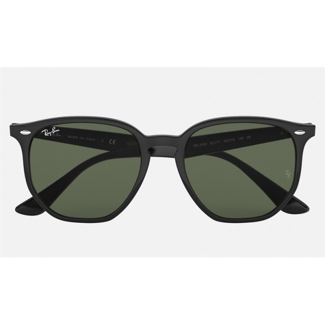 Ray Ban RB4306 Sunglasses Green Classic Black