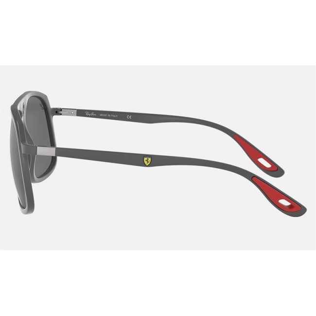 Ray Ban RB4308 Scuderia Ferrari Collection Sunglasses Grey Mirror Grey