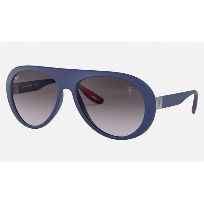 Ray Ban RB4310 Scuderia Ferrari Collection Sunglasses Grey Gradient Blue