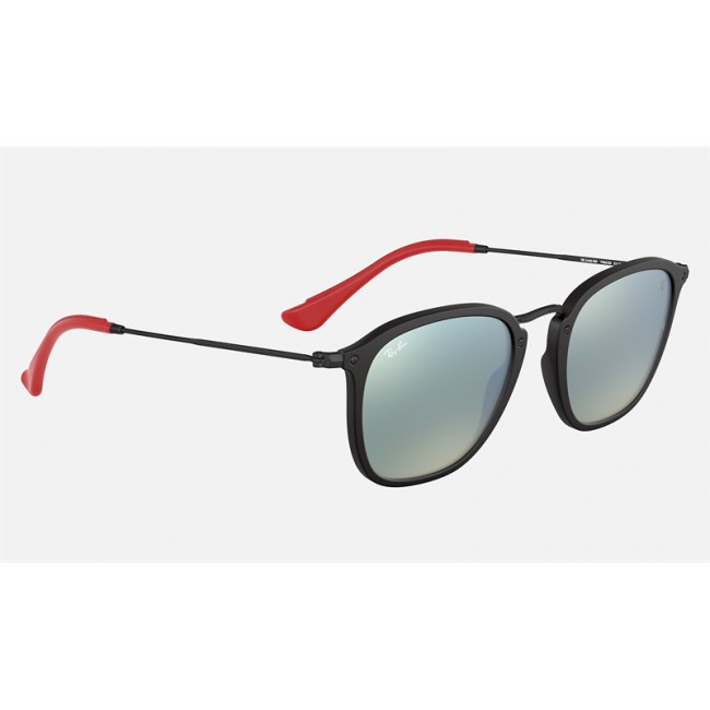 Ray Ban Scuderia Ferrari Collection RB2448 Sunglasses Silver Flash Black