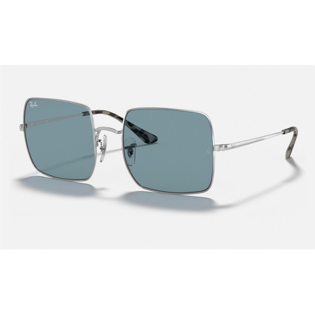 Ray Ban Square Classic RB1971 Sunglasses Blue Classic Silver