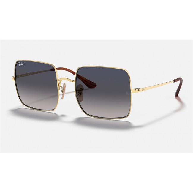 Ray Ban Square Classic RB1971 Sunglasses Grey Gradient Gold